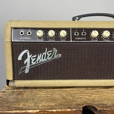 1961 Fender Bandmaster 40-Watt 2-Channel 1x12" Piggyback Guitar Amp - Brown panel image 3