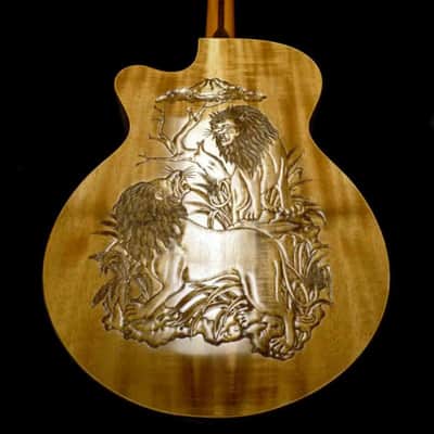 Blueberry Handmade Grand Concert Guitar Songwriter Motif Built to Order image 11