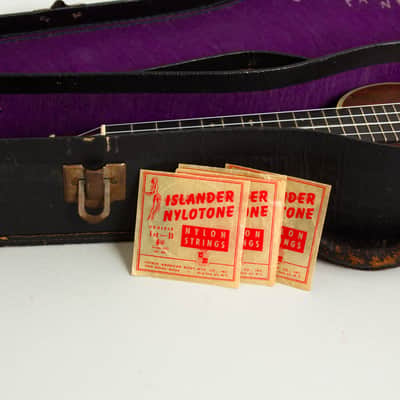 C. F. Martin Style 3 Soprano Ukulele, c. 1939, original black chipboard case. image 13