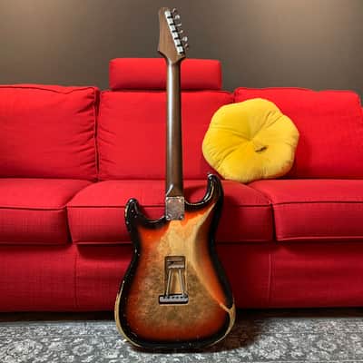 Made to Order - FRANCHIN Mercury guitar Relic Aged Nitro Lacquer OVER METALLIC LEAF (Sunburst/ Black/ White/ Blue/ Green/ Yellow/ Red/ Pink/ Burgundy/ Purple/ Gold/ Silver/ Copper, etc.) Stratocaster-Strat-S-Style Made in Italy image 4