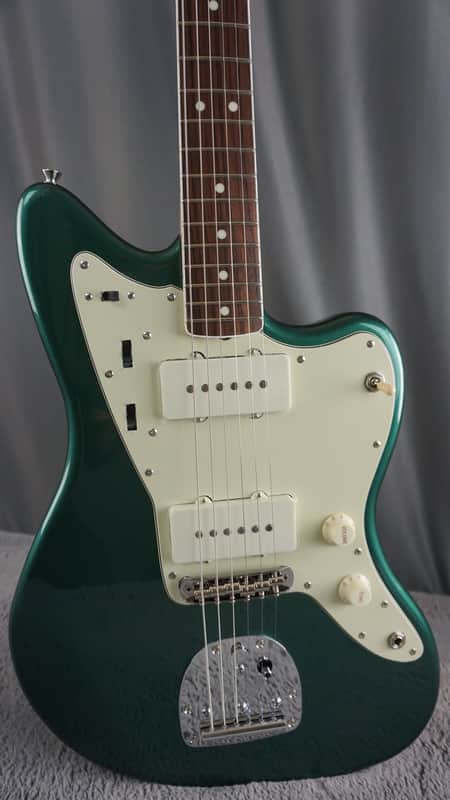Fender MIJ Traditional ‘60s Jazzmaster MH Sherwood Green Metallic Kinko Music FSR 2026 - Matching Headstock image 1