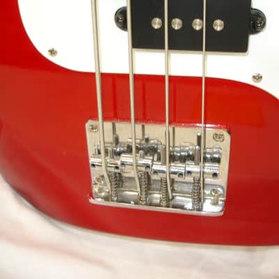 Samick by Greg Bennett Corsair MCR-1 Mini Bass Guitar, Metallic Red image 4