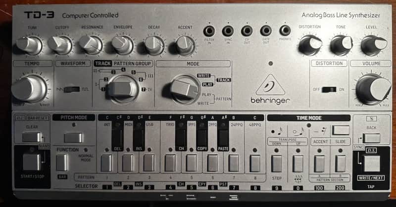 Behringer TD-3 Analog Bass Line Synthesizer 2019 - Present - Silver image 1