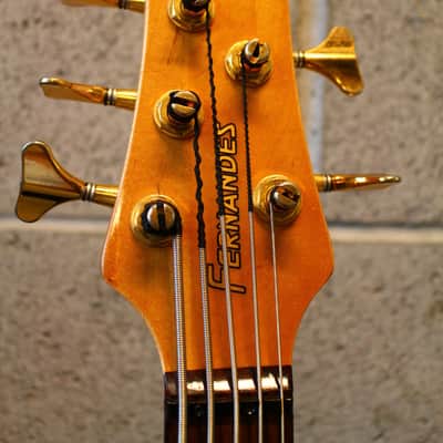Fernandes APB-5 FRB 100 String Bass 1993 Vintage Natural Made in Japan image 24