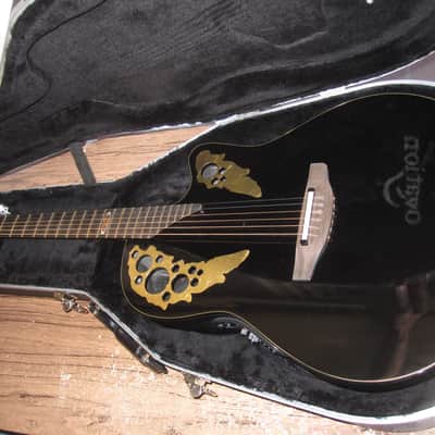 Ovation 2078-AV50-5 50th anniversary Adamas guitar elite flame maple neck 2016 Black image 16