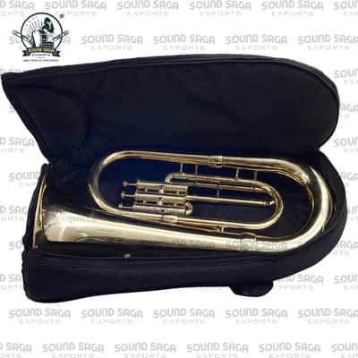 SOUND SAGA® Euphonium 3 Valve Bb Pitch Including Mouthpiece and Carry Case. image 5