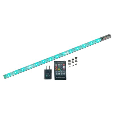 ProX X-GLOLITE20 20" RGB LED Accent Strip Light Fixture+USB Power RF Remote image 3