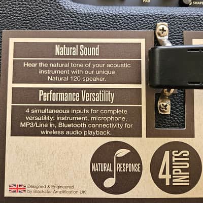 Blackstar Sonnet 120 Natural Response 120-Watt 1x8" Acoustic Guitar Amp - Black image 8
