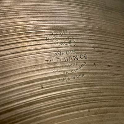 Zildjian Avedis 20” Vintage Ride 1960s image 6
