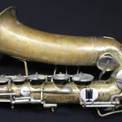 A Buescher Aristocrat Alto Saxophone with no case being sold in as-is condition   #   1 S image 3