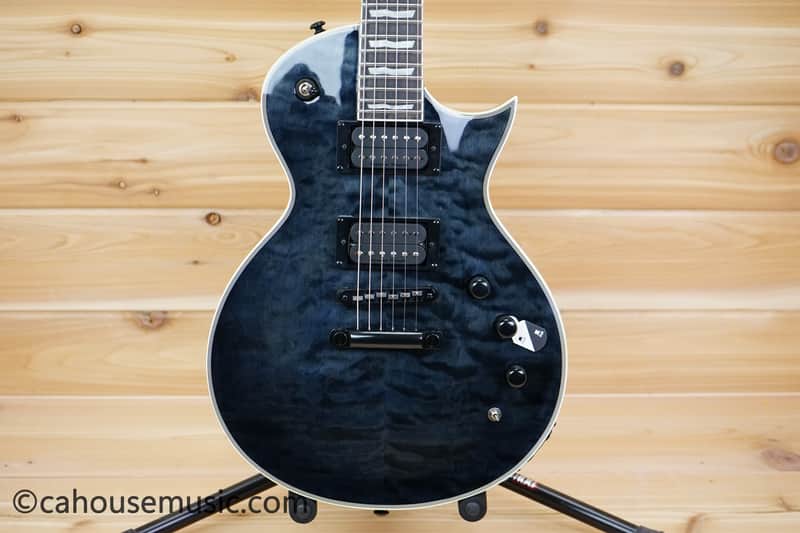 ESP LTD EC-1000 Piezo - See Thru Blue image 1