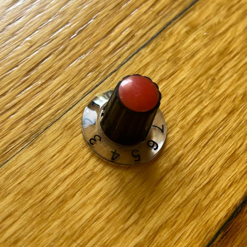 1970s Sound City Knob Red Cap Set Screw Priced Individually image 1
