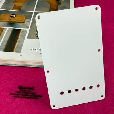 GVT Vintage repro 1954 Stratocaster ® Tremolo Backplate – HIPS Polystyrene Pre-CBS Round Hole image 1