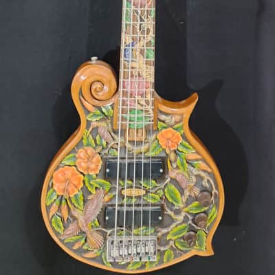 Blueberry Handmade Five-String Electric Bass Guitar with Seymour Duncan Bassline Pickups image 2