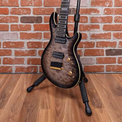 ESP LTD JR-608 Javier Reyes Signature Quilted Maple Top Faded Blue Sunburst 2016 w/Gigbag image 5