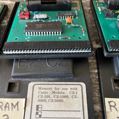 Vintage Casio CZ Synth Lot: RA-3 and 4x EZCZ cartridges image 6