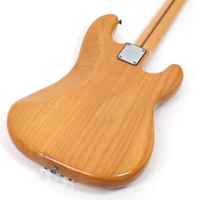 1978 Fender Precision Bass Natural Left Handed ~ Vintage Lefty Players Bass image 10