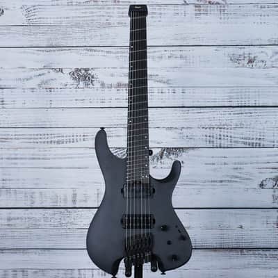 Ibanez QX527 Q Standard Headless 7-String Electric Guitar w/Bag | Weathered Black image 3