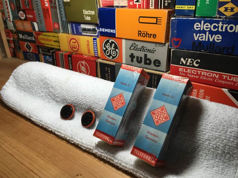 2x Rare TrueNOS SealedBox Telefunken EL84 6BQ5 ~ GrailVintage PowerAudio Tubes ~ Holographic Layered Tone Natural Mid Band Rich Lush Warmth Clear Resolve ~ Low Noise Premium Tube Era Metallurgy image 1