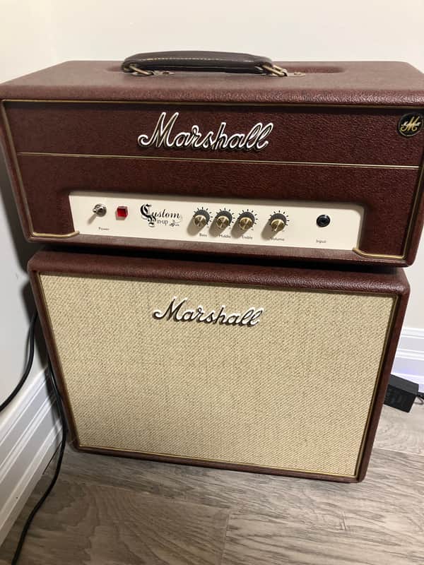 Marshall UK Class 5 Head Ltd Pinup Edition and 1x10 Cab Mini Stack 2009 - Brown image 1