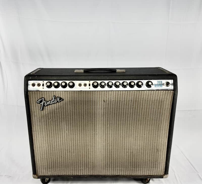Fender Twin Reverb Silverface 100 Watt 2x12 Combo Amplifier 1974