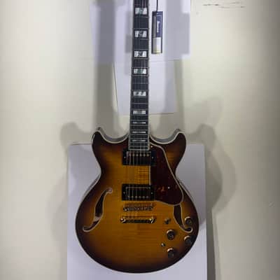 Ibanez AM153FM-ATT Artstar Semi-Hollow Electric Guitar - Antique Tobacco Burst - In-House Adjusted - Includes Free Hardshell Case image 1