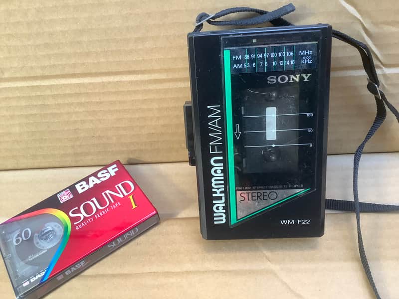 Sony Walkman Made in Japan vintage cassette and radio WM F 22 image 1