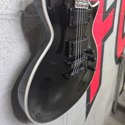 ESP LTD EC-1000 Deluxe- 2022- Black with black hardware-Fushman Fluence Pick-ups image 5