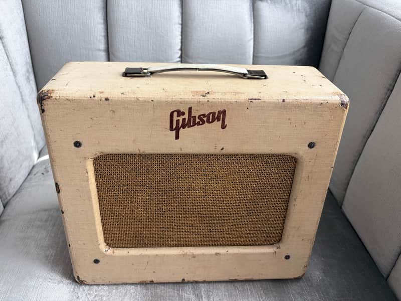 Gibson GA-5 less Paul Junior tube combo Amp 1955 - Tan image 1