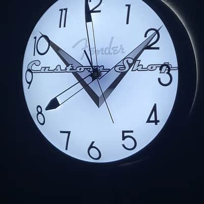 Fender Custom Shop Dealer Style Light Up Clock Killer Cool Mancave/Garage Item image 3