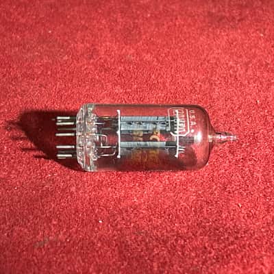 RCA (Single) Vintage 12AU7A Amplifier Electron Vacuum Tube 1970s - Clear Glass image 3