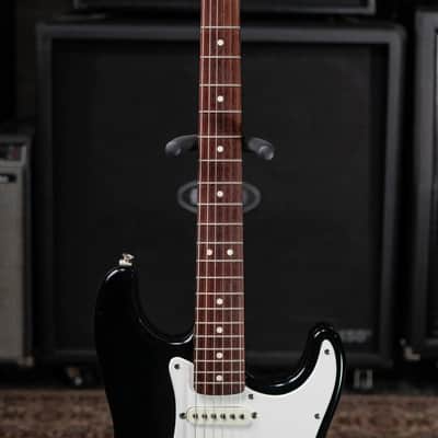 Fender MIM Stratocaster Electric Guitar - Black with Gig Bag - Used image 5