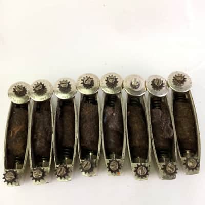 Slingerland Large Cigar/Streamline 1+Bass Drum Lugs Radio King Nickel Vintage40s image 7