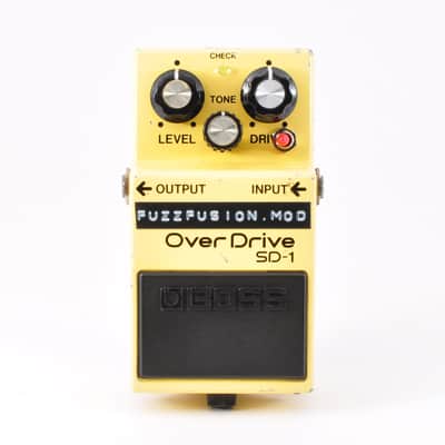 Boss SD-1 Modified FuzzFusion SuperOverdrive Clipping 1N34A&LED3mm Used From Japan #JJ79777 image 8