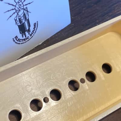 General Vintage Tone  1950 Vintage old Gibson Butyrate p90 cover set Vintage bone  1990 Vintage bone image 5