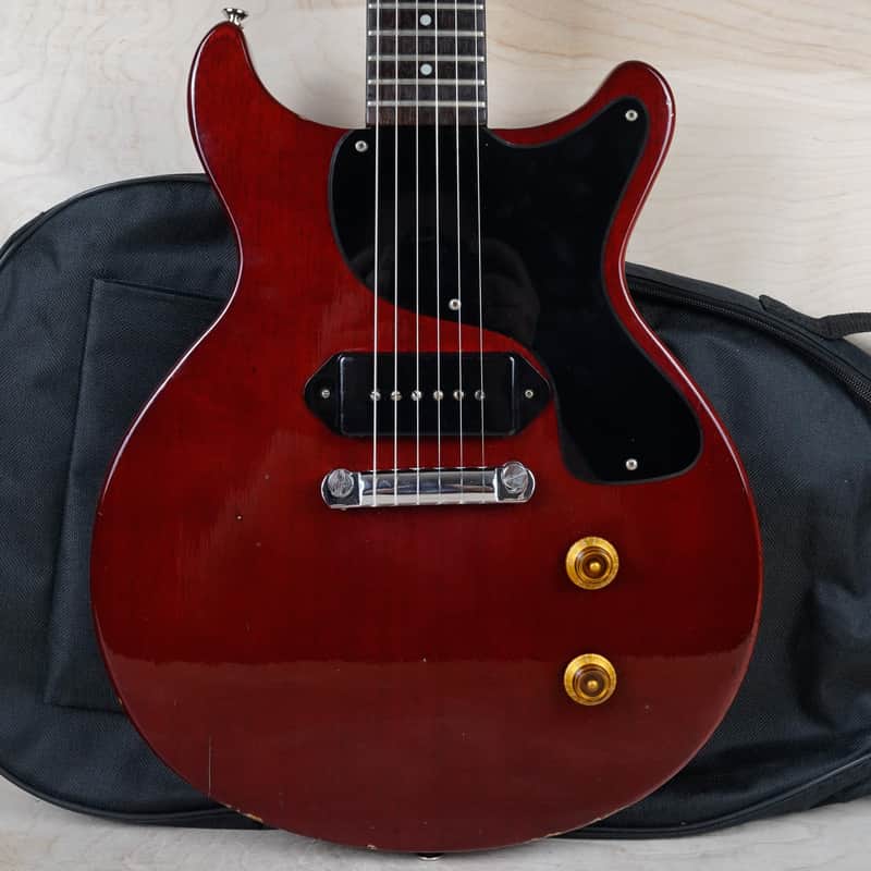 Orville Les Paul Junior Double Cut-Away LPJD-70 1990 Cherry Japan Licensed Gibson Jr DC w/ Gig Bag image 1