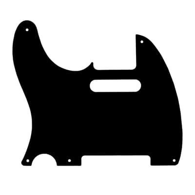 Vintage Original '51–'59 5-Hole Tele Pickguard 1.5mm/0.059inch Thin Thickness Straight Edge 1 Ply Tele Scratch Plate for USA/Mexican Vintage Style Fender Telecaster JT/HB-19 Black image 4
