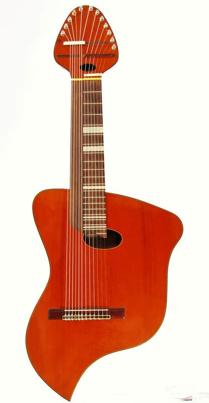 Dieter Hopf 12-string contra guitar 1973 - unique clasical guitar made in Germany - check video! image 1