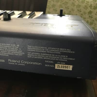 Roland JX-305 GROOVESYNTH, Manuals, Power Supply Upgraded LCD and OS 1.07 image 14