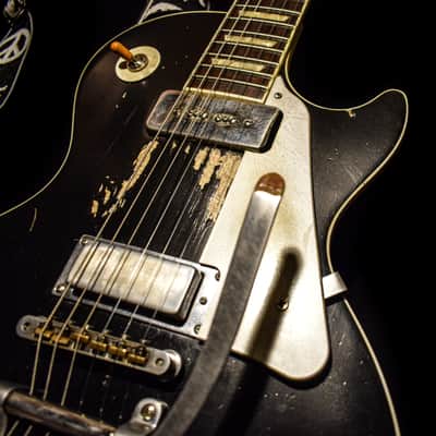 Dax&Co. Heavy Aged Neil Young "Old Black" style Gibson Les Paul Guitar Relic W/ Case! image 11