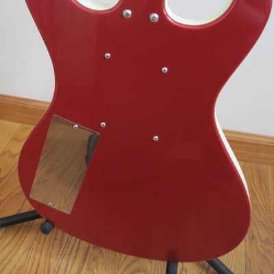 Danelectro Hodad Red Metallic Sparkle Bigsby-style trem + Custom Pickguards image 7