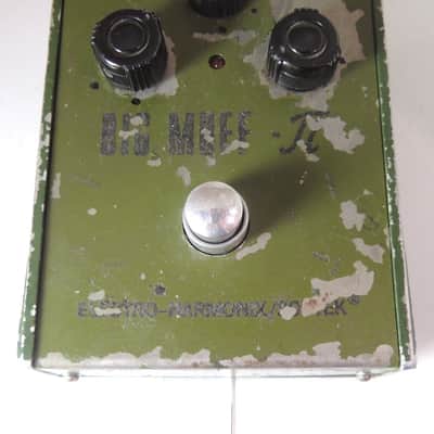 Vintage Electro Harmonix Tall Font Big Muff Pi Fuzz Pedal Made in Russia Sovtek image 9