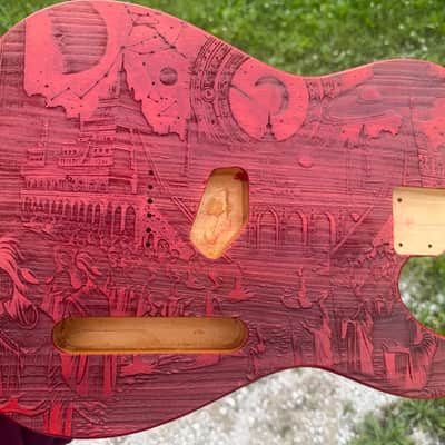 Engraved telecaster style body image 1