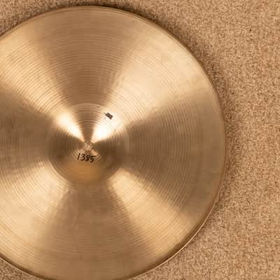 1990s Zildjian A 14" New Beat Hi Hat Bottom Cymbal 1385g image 5