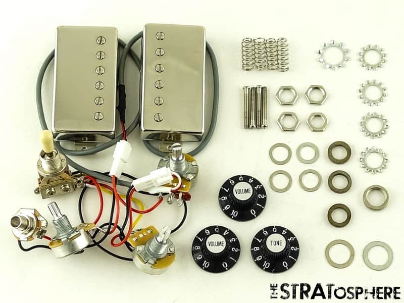 Epiphone Flying V 70s T-Type PRO BRIDGE PICKUPS POTS KNOBS Guitar Part Nickel image 1