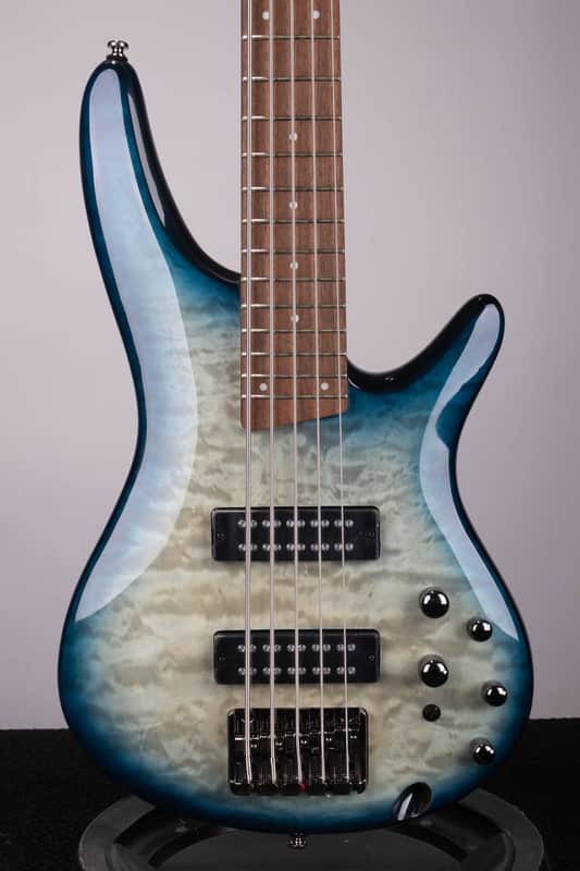 Ibanez SR405 5-String Bass Guitar - Stained Cosmic Blue Starburst image 1