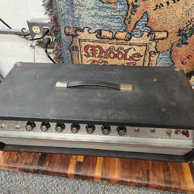 Univox Lafayette Guitar Amp Head 1960s - Silver image 5