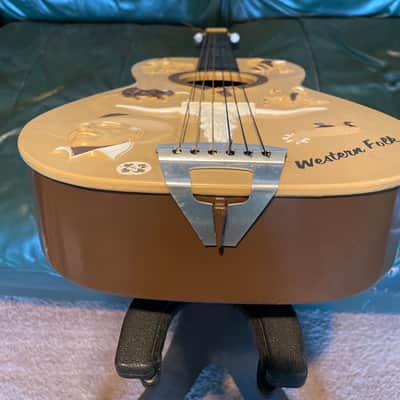 Emenee Western Folk Gene Autry Guitar 1950-1960 - Western Folk image 11