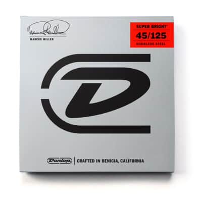 Dunlop Marcus Miller Super Bright Bass Strings 5-String Set - String Set for 5 String Bass Guitar image 1