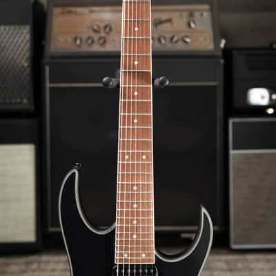 Ibanez RG7420EX 7-String Electric Guitar - Black Flat image 5